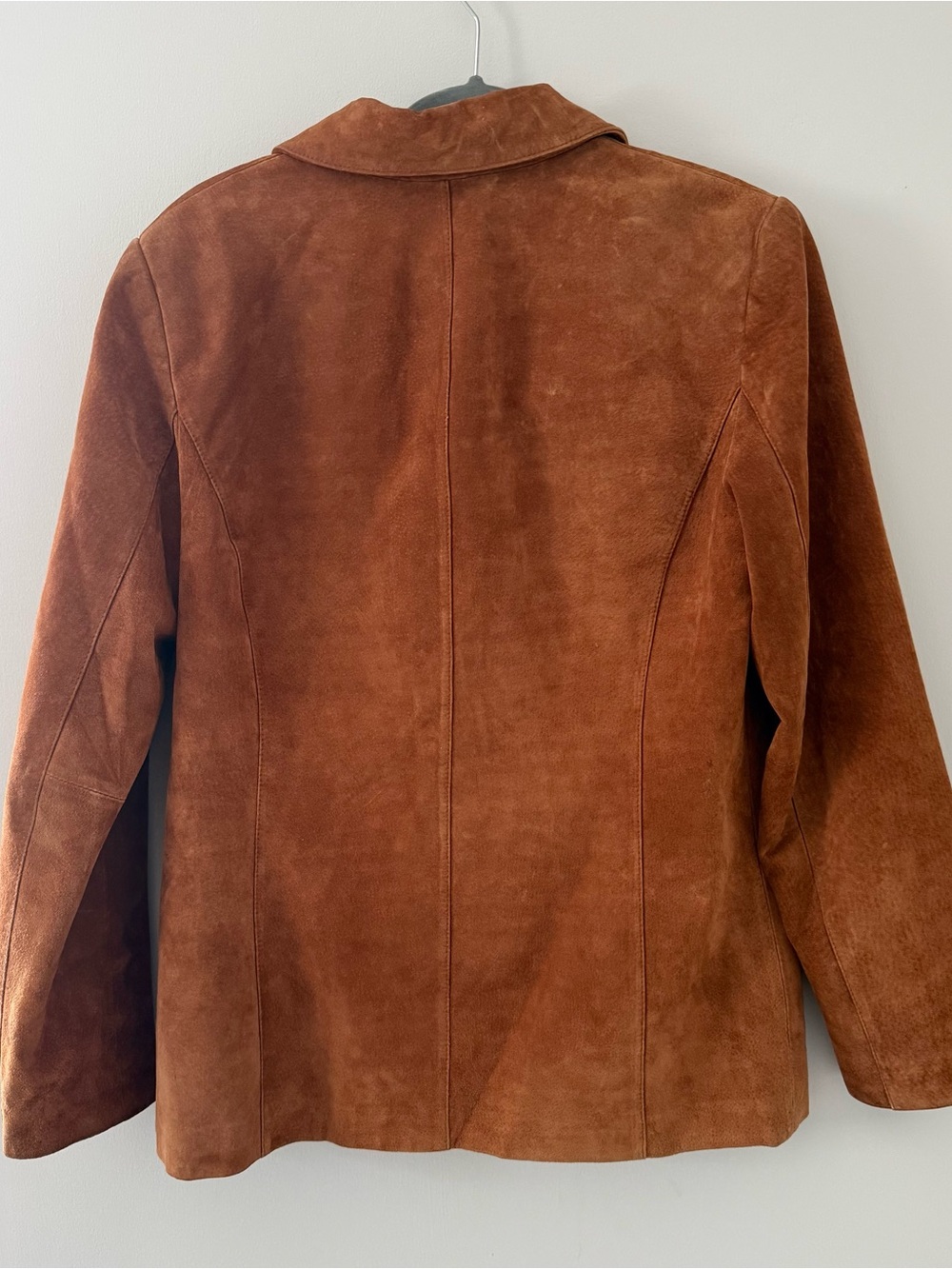 Vintage Style & Co. Collection Women's Chestnut Brown Suede Button Jacket - Picture 5 of 9